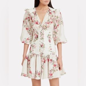 Zimmermann Honour Corset Mini Dress in Linen